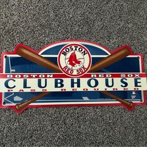 MLB Boston Red Sox Clubhouse Baseball Wall Decor